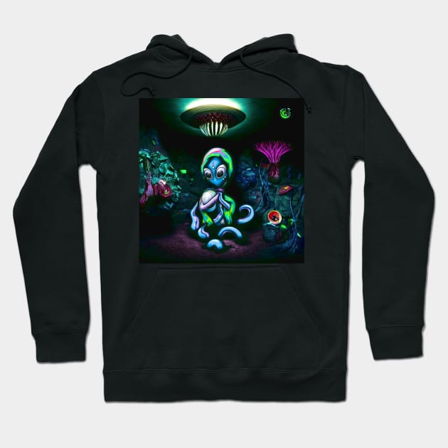 Alien mass Hoodie by Pebbles Joy Designs